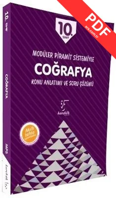 10.Sınıf Modüler Piramit Sistemiyle Coğrafya Konu Anlatımı ve Soru Çözümü kitap kapağı