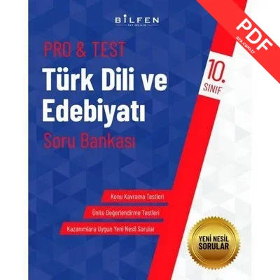 10.Sınıf Pro&Test Türk Dili ve Edebiyatı Soru Bankası kitap kapağı