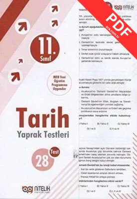 11. Sınıf Tarih Yaprak Testleri kitap kapağı