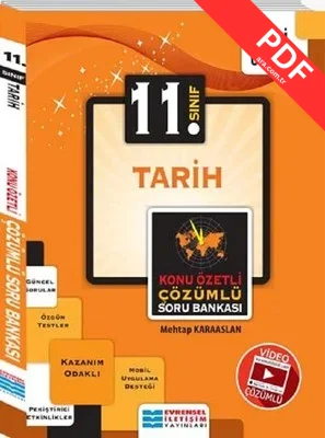 11.Sınıf Tarih Konu Özetli Video Çözümlü Soru Bankası kitap kapağı