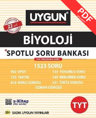 12.Sınıf Tyt Spotlu Biyoloji kitap kapağı