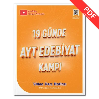 19 Günde AYT Edebiyat Kampı - Video Ders Notları kitap kapağı
