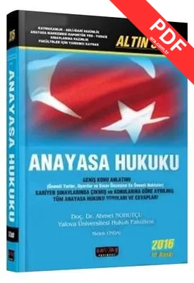 2016 Anayasa Hukuku Altın Seri Konu Anlatımı kitap kapağı