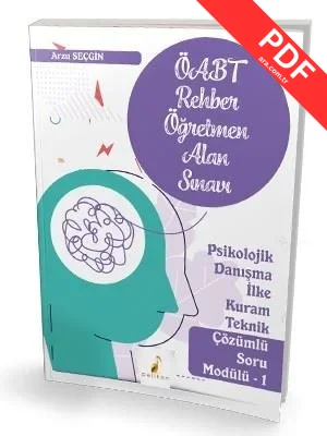 2020 KPSS ÖABT Rehber Öğretmenliği Alan Sınavı-Psikolojik Danışma İlke Kuram Teknik Çözümlü Soru Mod kitap kapağı