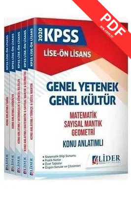2021 KPSS Lise Ön Lisans Genel Yetenek Genel Kültür Matematik Sayısal Mantık Geometri Konu Anlatımlı kitap kapağı