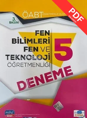2021 ÖABT Fen Bilimleri Fen ve Teknoloji Öğretmenliği 5 Deneme kitap kapağı