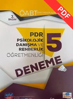 2021 ÖABT Psikolojik Danışma ve Rehberlik Öğretmenliği 5 Deneme kitap kapağı