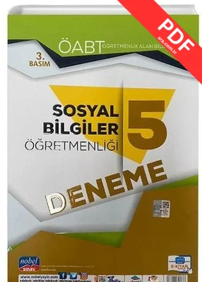 2021 ÖABT Sosyal Bilgiler Öğretmenliği 5 Deneme kitap kapağı