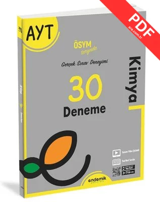 2022 AYT 30 lu Kimya Deneme Sınavı kitap kapağı