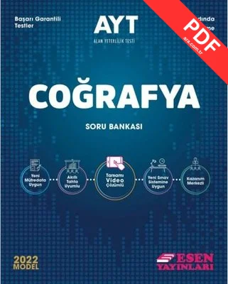2022 AYT Coğrafya Soru Bankası kitap kapağı