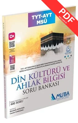 2022 TYT - AYT - MSÜ Din Kültürü ve Ahlak Bilgisi Soru Bankası