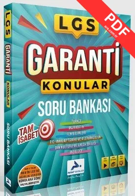 2022 LGS Garanti Konular Soru Bankası kitap kapağı