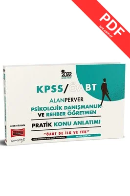 2022 ÖABT AlanPerver Psikolojik Danışmanlık ve Rehber Öğretmen Pratik Konu Anlatımı kitap kapağı