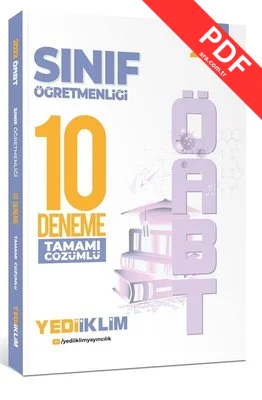 2022 ÖABT Sınıf Öğretmenliği Tamamı Çözümlü 10 Deneme kitap kapağı