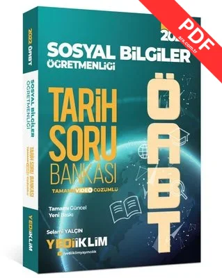 2022 ÖABT Sosyal Bilgiler Öğretmenliği Tarih Tamamı Video Çözümlü Soru Bankası  kitap kapağı