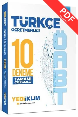 2022 ÖABT Türkçe Öğretmenliği Tamamı Çözümlü 10 Deneme kitap kapağı