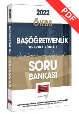 2022 ÖKBS Başöğretmenlik Sınavına Yönelik Açıklamalı ve Çözümlü Soru Bankası kitap kapağı