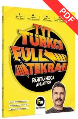2023 Rüştü Hoca TYT Türkçe Full Tekrar Video Ders Kitabı kitap kapağı