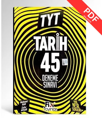 2023 TYT Tarih 45 Deneme kitap kapağı