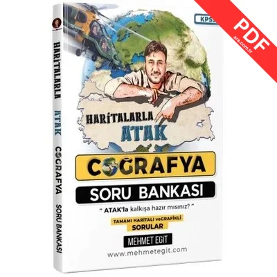 2023 KPSS Coğrafya Haritalarla Atak Soru Bankası kitap kapağı