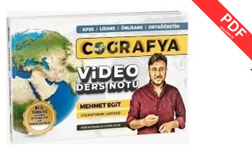 2023 KPSS Coğrafya Video Ders Notları kitap kapağı