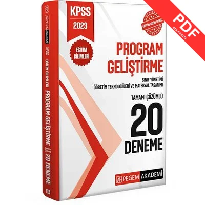 2023 KPSS Eğitim Bilimleri Program Geliştirme 20 Deneme kitap kapağı