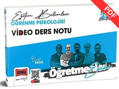 2023 KPSS Eğitim Bilimleri Öğretmenler Ekibi Öğrenme Psikolojisi Video Ders Notları kitap kapağı