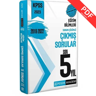 2023 KPSS Eğitim Bilimleri Çıkmış Sorular Son 5 Sınav kitap kapağı