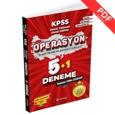 2023 KPSS Genel Kültür Genel Yetenek Operasyon 5+1 Deneme kitap kapağı