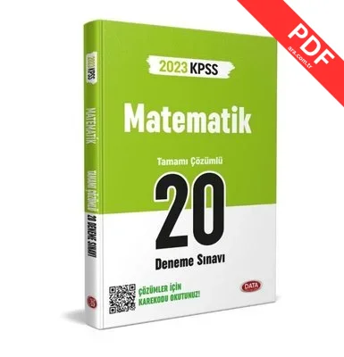 2023 KPSS Matematik Tamamı Çözümlü 20 Deneme Sınavı kitap kapağı