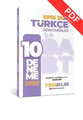 2023 ÖABT Türkçe Öğretmenliği Tamamı Çözümlü 10 Deneme kitap kapağı