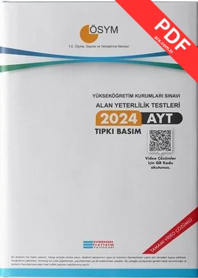 2024 AYT Çıkmış Sorular Video Çözümlü kitap kapağı