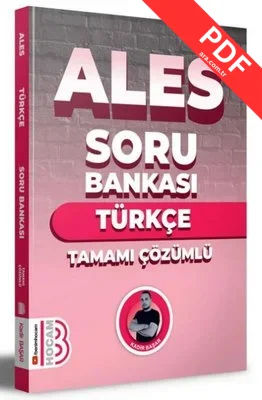 2024 ALES Türkçe Tamamı Çözümlü Soru Bankası kitap kapağı