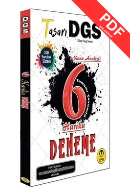 2024 DGS Konu Analizli 6 Harika Çözümlü Deneme kitap kapağı