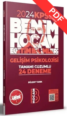 2024 Eğitim Bilimleri Gelişim Psikolojisi Tamamı Çözümlü 24 Deneme kitap kapağı