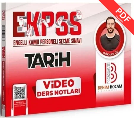 2024 EKPSS Tarih Video Ders Notları kitap kapağı