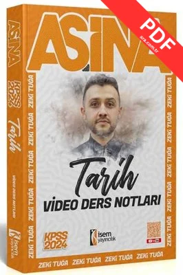 2024 KPSS Aşina Tarih Video Ders Notları kitap kapağı