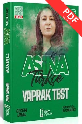 2024 KPSS Aşina Türkçe Soru Bankası kitap kapağı