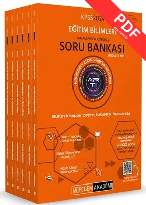 2024 KPSS Eğitim Bilimleri Tamamı Video Çözümlü Soru Bankası Modüler Seti 6 Kitap kitap kapağı