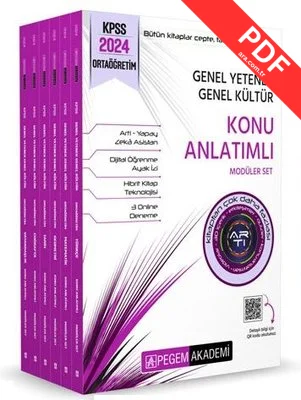 2024 KPSS Genel Yetenek Genel Kültür Ortaöğretim Konu Anlatımlı Modüler Set kitap kapağı