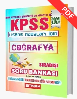 2024 KPSS Lisans Coğrafya Sıradışı Soru Bankası kitap kapağı
