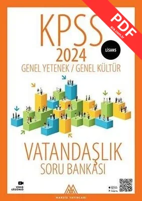 2024 KPSS Lisans GYGK Vatandaşlık Soru Bankası kitap kapağı