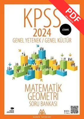 2024 KPSS Lisans GYGK Matematik Geometri Soru Bankası kitap kapağı