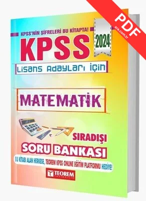 2024 KPSS Lisans Matematik Sıradışı Soru Bankası kitap kapağı