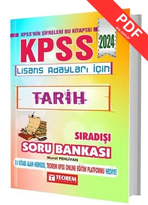 2024 KPSS Lisans Tarih Sıradışı Soru Bankası kitap kapağı