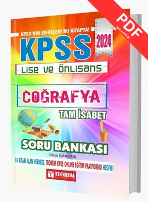 2024 KPSS Lise Ön Lisans Tam İsabet Coğrafya Soru Bankası kitap kapağı
