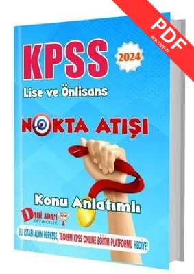2024 KPSS Lise ve Ön Lisans Nokta Atışı Konu Anlatımlı kitap kapağı
