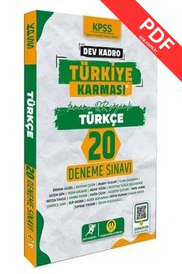 2024 KPSS Türkçe Dev Kadro 20 Deneme kitap kapağı