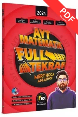 2024 Mert Hoca AYT Matematik Full Tekrar Video Ders Kitabı kitap kapağı