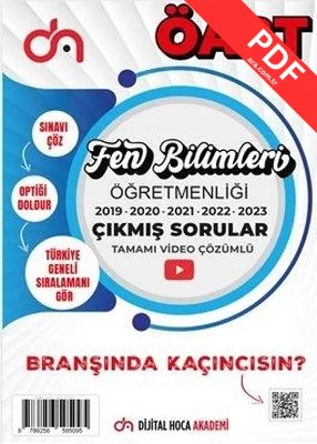 2024 ÖABT Fen Bilimleri Öğretmenliği Son Beş Yıl Çıkmış Sorular Tamamı Video Çözümlü kitap kapağı
